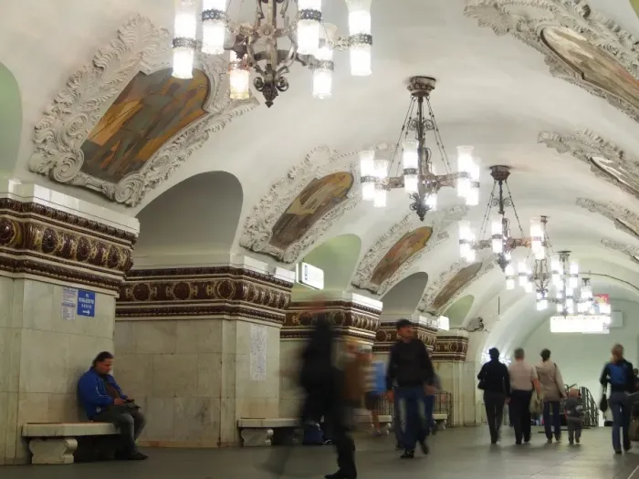 Framed Print : Interior of Kievskaya metro station, Moscow, Russia, Europe Framed Print : Interior of Kievskaya metro station, Moscow, Russia, Europe