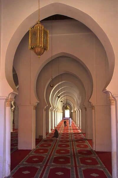 Interior of Koutoubia Mosque, Marrakech, Morocco, North Africa, Africa