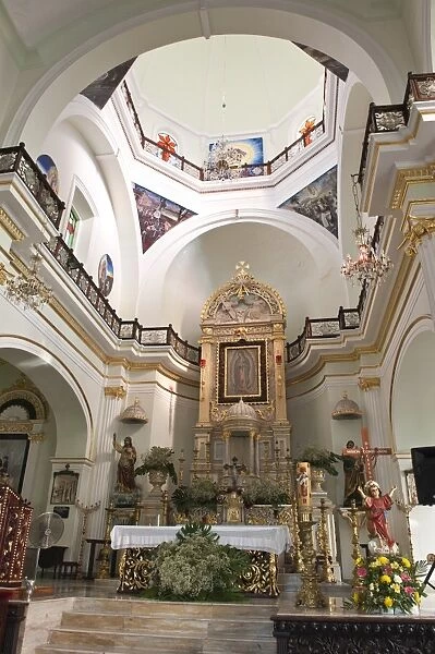 Interior of The Lady of Guadalupe Church, Puerto Vallarta, Jalisco, Mexico, North America