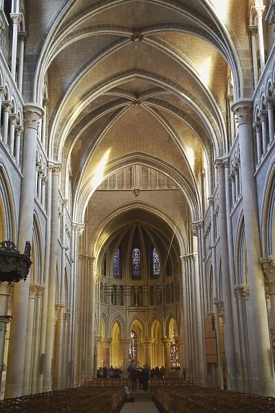 Interior of Lausanne Cathedral, Lausanne, Vaud, Switzerland, Europe
