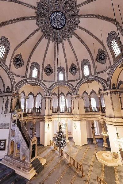 Interior of Little Aya Sofya Mosque (Kucuk Ayasofya Camii), Sultanahmet, Istanbul