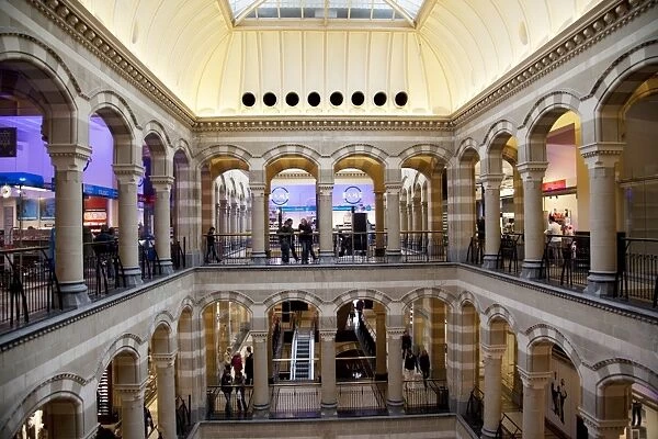 Interior, Magna Plaza Shopping Centre, Amsterdam, Holland. Europe