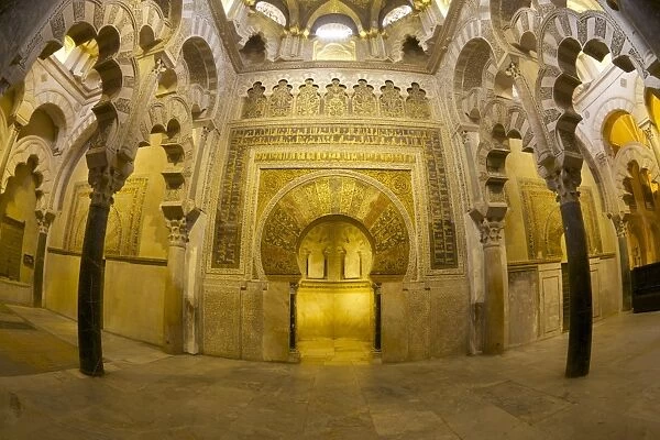 Interior of Mezquita (Great Mosque) and Cathedral, UNESCO World Heritage Site, Cordoba