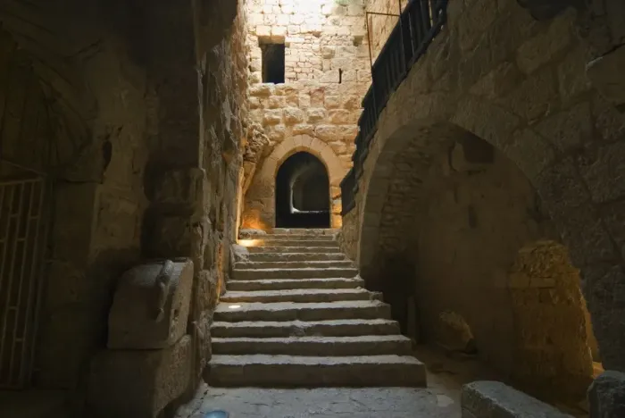 Framed Print : Interior of Muslim military fort of Ajloun, Jordan, Middle East Framed Print : Interior of Muslim military fort of Ajloun, Jordan, Middle East