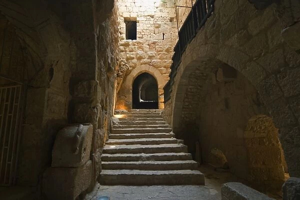 Interior of Muslim military fort of Ajloun, Jordan, Middle East