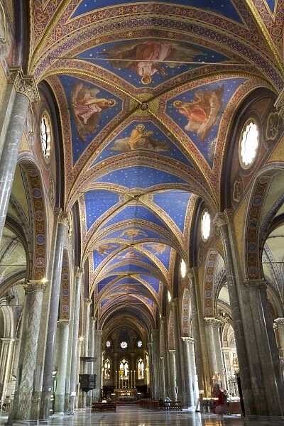 Interior nave, Church of Santa Maria sopra Minerva, Rome, Lazio, Italy, Europe