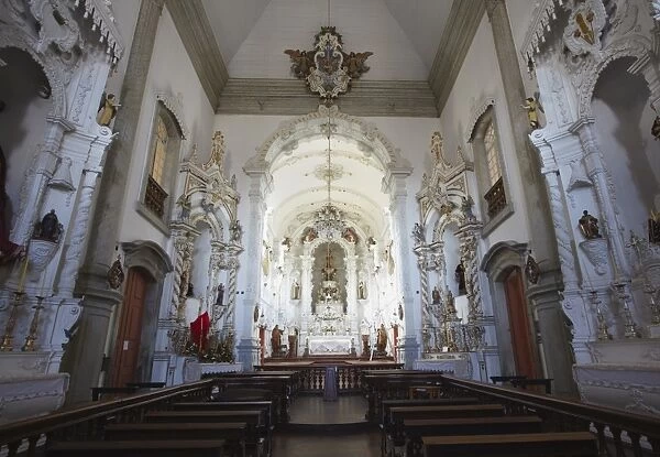 Interior of (Nossa Senhora do Carmo) Our Lady of Mount Carmel) Church, Sao Joao del Rei, Minas Gerais, Brazil, South America
