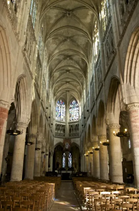 Framed Print : Interior of Notre Dame church, dating from the 15th century, the Vessel Framed Print : Interior of Notre Dame church, dating from the 15th century, the Vessel
