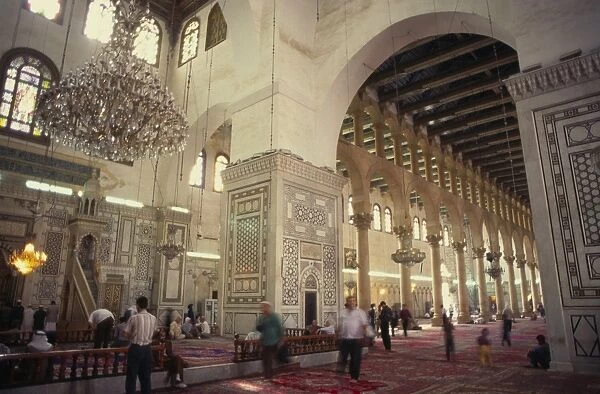 Interior of the Omayad (Umayyad) Mosque