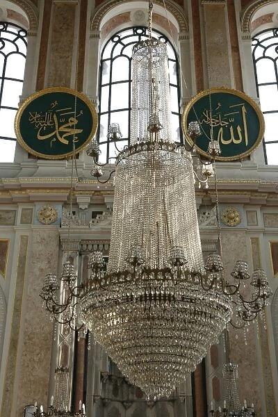 Interior, Ortakoy mosque, Istanbul, Turkey, Europe
