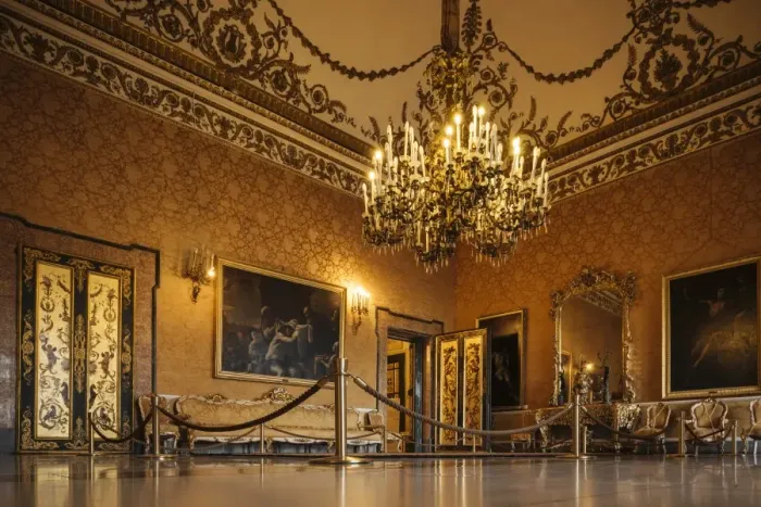 Framed Print : Interior of Palazzo Reale di Napoli, Naples, Campania, Italy, Europe Framed Print : Interior of Palazzo Reale di Napoli, Naples, Campania, Italy, Europe