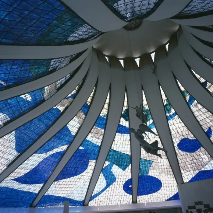 Framed Print : Interior of the roof of the Catedral Metropolitana, Brasilia, Brazil, South America Framed Print : Interior of the roof of the Catedral Metropolitana, Brasilia, Brazil, South America