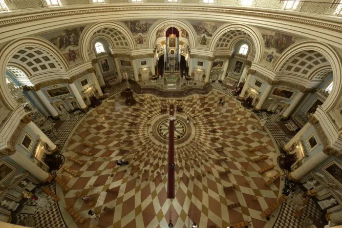 Framed Print : Interior of Rotunda Church in Mosta, Malta, Mediterranean, Europe Framed Print : Interior of Rotunda Church in Mosta, Malta, Mediterranean, Europe