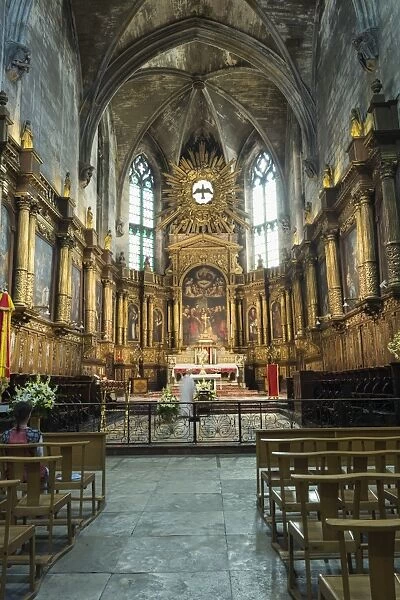 Interior, Saint Pierre Basilica, Avignon, Vaucluse, Provence, France, Europe
