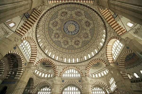 Interior of the Selimiye Mosque