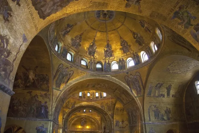 Framed Print : Interior of St. Marks Basilica (Basilica di San Marco) with golden Byzantine mosaics illuminated, Venice, UNESCO World Heritage Site, Veneto Framed Print : Interior of St. Marks Basilica (Basilica di San Marco) with golden Byzantine mosaics illuminated, Venice, UNESCO World Heritage Site, Veneto