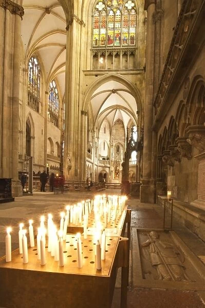 Interior of St. Peters Cathedral in Regensburg, UNESCO World Heritage Site, Bavaria, Germany, Europe