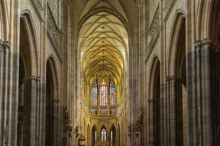 Framed Print : Interior of St. Vitus Cathedral, UNESCO World Heritage Site, Prague, Bohemia, Czech Republic (Czechia), Europe Framed Print : Interior of St. Vitus Cathedral, UNESCO World Heritage Site, Prague, Bohemia, Czech Republic (Czechia), Europe