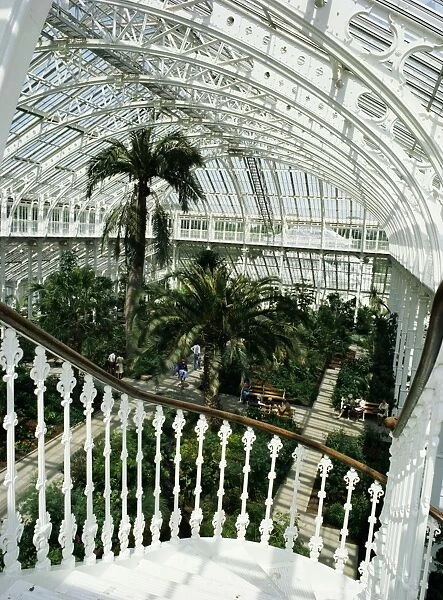 Interior of the Temperate House, restored in 1982, Kew Gardens, UNESCO World Heritage Site