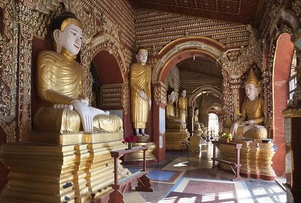 Interior of Thanboddhay Paya (pagoda), near Monywa, Monywa Region, Myanmar (Burma), Asia