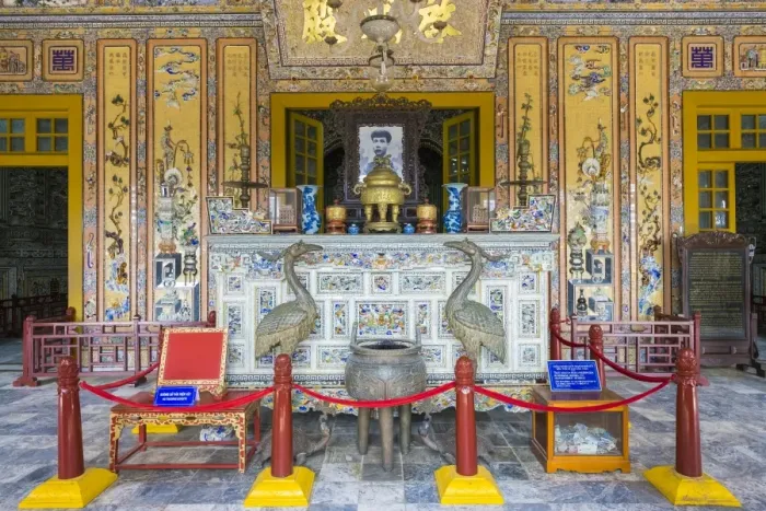 Framed Print : Interior of Tomb of Khai Dinh (Lang Khai Dinh), Huong Thuy District, Thua Thien-Hue Province Framed Print : Interior of Tomb of Khai Dinh (Lang Khai Dinh), Huong Thuy District, Thua Thien-Hue Province
