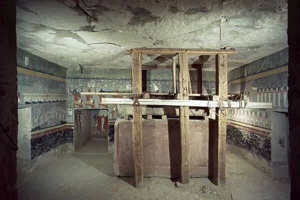Interior, tomb of Ramses I, Valley of the Kings, Thebes, UNESCO World Heritage Site