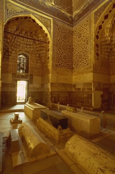 Interior of the tomb of Tamerlane, Gur Emir, Samarkand, Uzbekistan, Central Asia, Asia