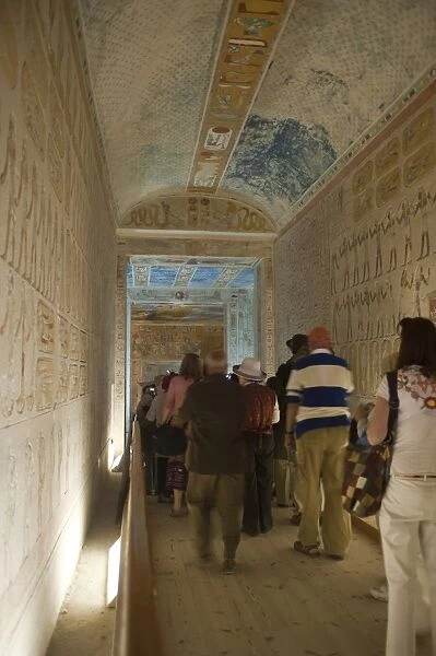 Interior, Valley of the Kings, Thebes, UNESCO World Heritage Site, Egypt