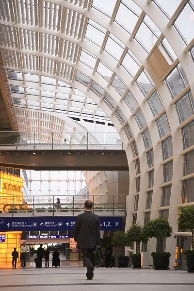 Interior view of Hong Kong International airport, Hong Kong, China, Asia