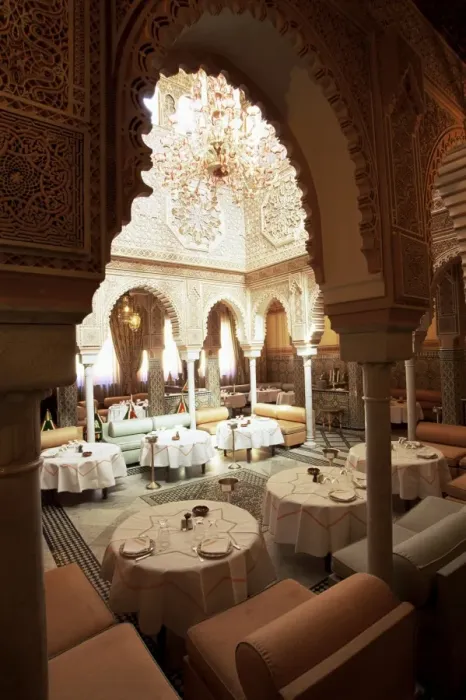 Framed Print : Interior view of Moroccan Restaurant Framed Print : Interior view of Moroccan Restaurant