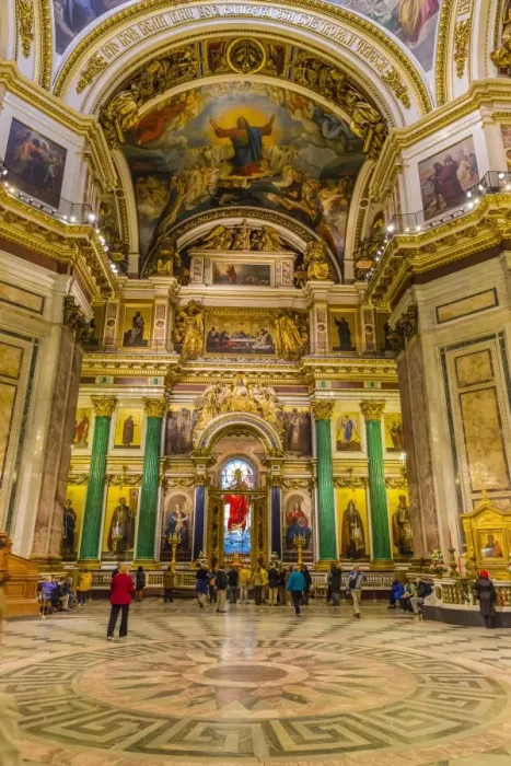 Framed Print : Interior view of St. Isaacs Cathedral, St. Petersburg, Russia, Europe Framed Print : Interior view of St. Isaacs Cathedral, St. Petersburg, Russia, Europe