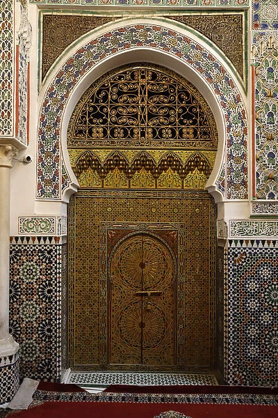 Interior of Zawiya of Moulay Idriss II, Old Medina (Fes el-Bali)