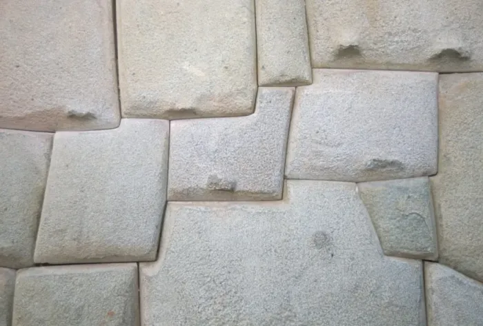 Framed Print : Interlocking Inca stonework in granite Framed Print : Interlocking Inca stonework in granite