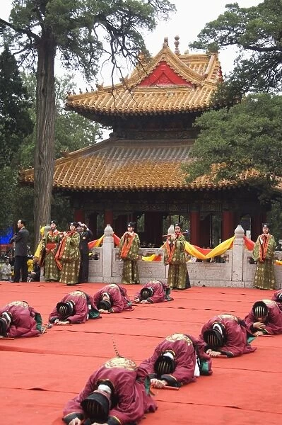 International Confucius Cultural Festival, Qufu City, birthplace of Confucius the great philosopher politician and educator of the 6th to 5th centuries BC, UNESCO World Heritage Site, Shandong Province