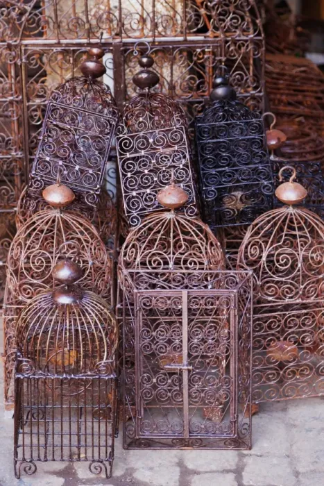 Framed Print : Intricately crafted bird cages in Souk Addadine (metalworkers souk), Marrakech, Morocco, North Africa, Africa Framed Print : Intricately crafted bird cages in Souk Addadine (metalworkers souk), Marrakech, Morocco, North Africa, Africa