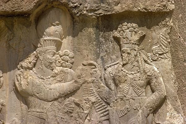 The Investiture of Narse by the goddess Anahit at Naqsh-e-Rustam