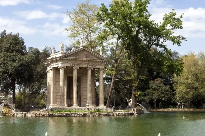 Framed Print : Ionic Temple of Aesculapius, God of Healing, designed by Antonio Asprucci, by an Framed Print : Ionic Temple of Aesculapius, God of Healing, designed by Antonio Asprucci, by an