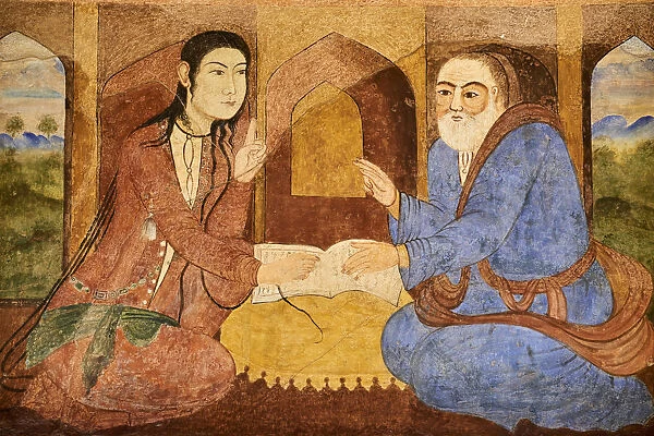 Iran, Isfahan, Chehel Sotun palace, painting, Safavide era
