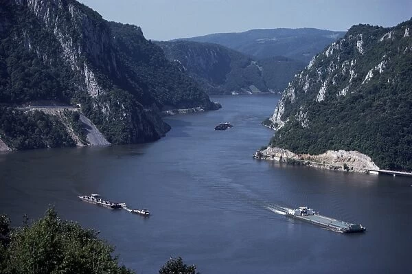 Iron Gates area of the River Danube (Dunav)