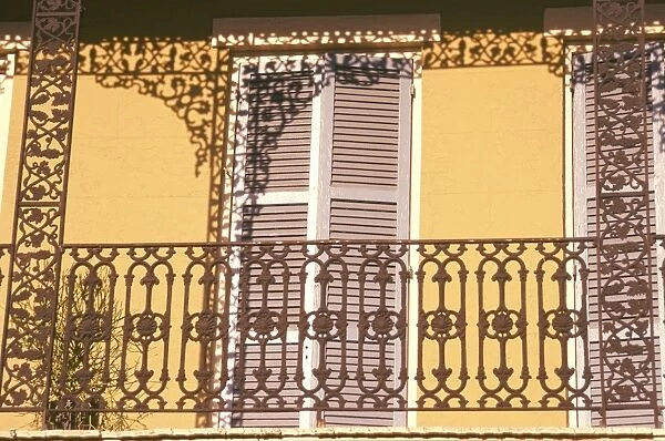 Iron lace balcony