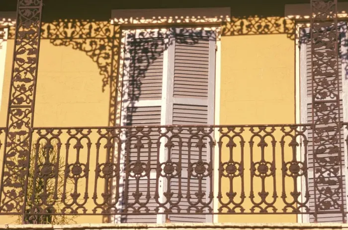 Framed Print : Iron lace balcony Framed Print : Iron lace balcony