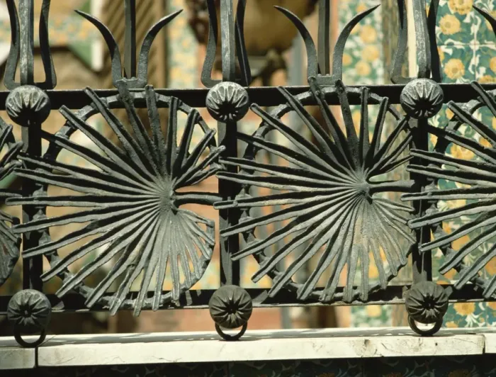 Framed Print : Ironwork by Gaudi, Casa Vicens, Barcelona, Catalonia, Spain, Europe Framed Print : Ironwork by Gaudi, Casa Vicens, Barcelona, Catalonia, Spain, Europe