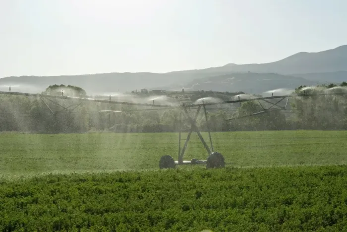 Framed Print : Irrigation in countryside near San Quirico d Orcia, Siena, Tuscany, Italy, Europe Framed Print : Irrigation in countryside near San Quirico d Orcia, Siena, Tuscany, Italy, Europe
