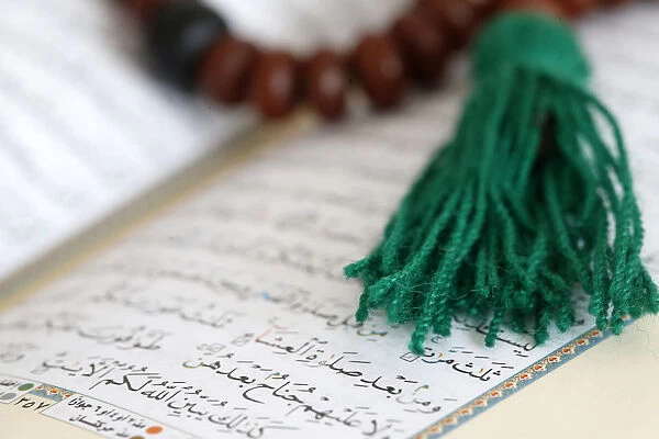 Islamic prayer beads and Quran, Paris, France, Europe