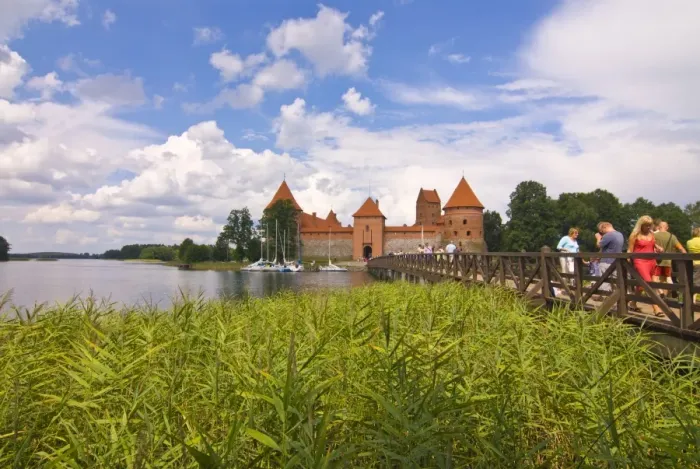 Framed Print : The island castle of Trakai, Lithuania. Baltic States, Europe Framed Print : The island castle of Trakai, Lithuania. Baltic States, Europe