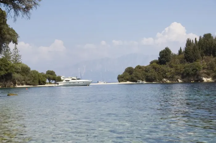 Framed Print : Island of Skorpios owned by the Onassis family