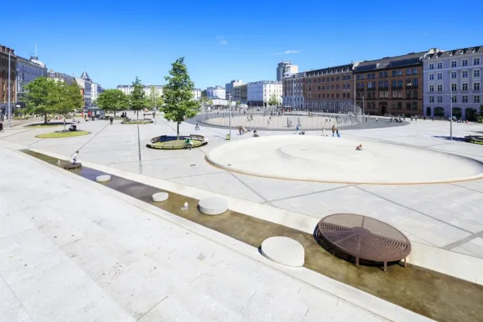 Framed Print : Israels Plads (Israels Square) located in the area between Norreport station and The Lakes Framed Print : Israels Plads (Israels Square) located in the area between Norreport station and The Lakes