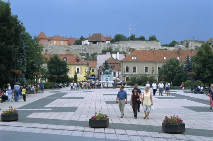 Framed Print : Istvan Dobo Ter Square Framed Print : Istvan Dobo Ter Square