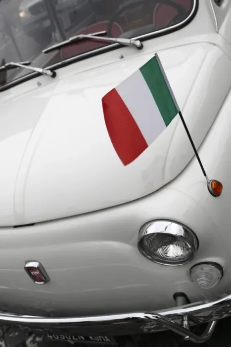 Framed Print : Italian flag on Fiat 500 car, Rome, Lazio, Italy, Europe Framed Print : Italian flag on Fiat 500 car, Rome, Lazio, Italy, Europe