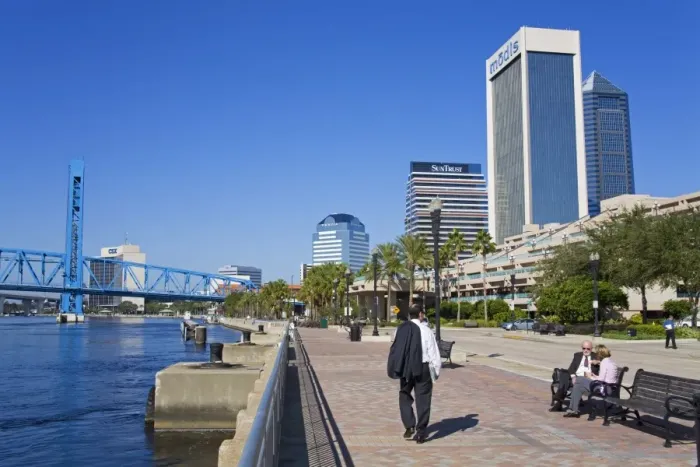 Framed Print : Jacksonville Riverfront, Florida, United States of America, North America Framed Print : Jacksonville Riverfront, Florida, United States of America, North America